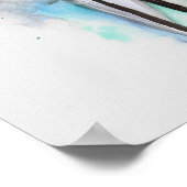 Green Eyed Ghost 12 x 16 Abstract Fantasy Portret Poster (Hoek)