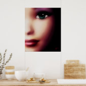 Green Eyed Girl Poster (Keuken)