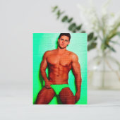 Green Eyed Hunk LIM Briefkaart (Staand voorkant)