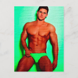 Green Eyed Hunk LIM Briefkaart