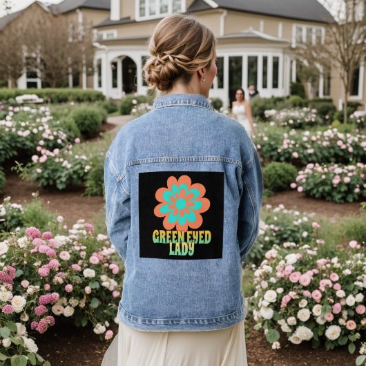 GREEN EYED LADY  Denim Jacket (Huwelijk Achterkant)
