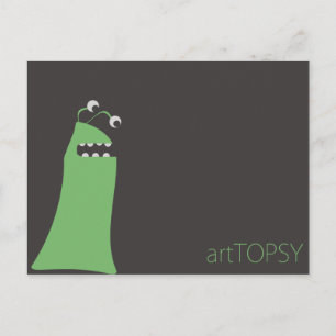 Green Eyed Monster Briefkaart