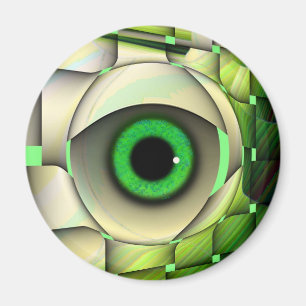 Green Eyed Monster Magneet