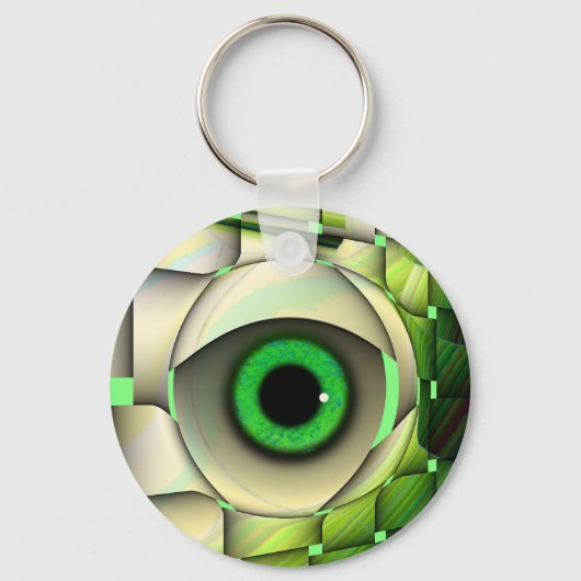 Green Eyed Monster Sleutelhanger (Voorkant)