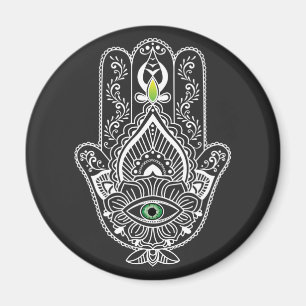 Green Eyed Protector Hamza Hand Magneet