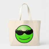 Green Face Canvas tas (Voorkant)