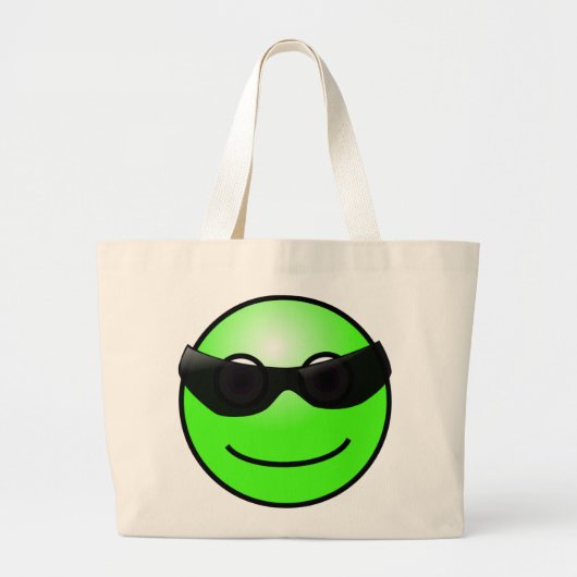 Green Face Canvas tas (Voorkant)