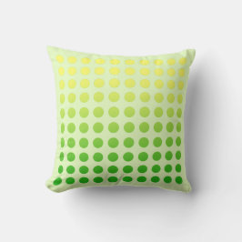 Green Fade Polka Dot Design Pillow 2 Kussen