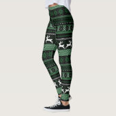Green Fair Isle Pattern Leggings (Links)