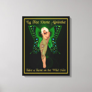 Green Fairy Absinthe Canvas Afdruk
