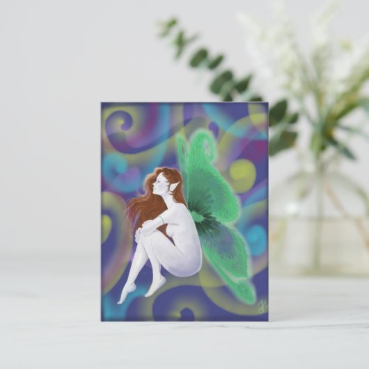Green Fairy Briefkaart (Staand voorkant)