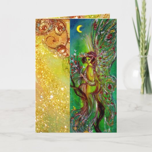 GREEN FAIRY FEESTDAGEN KAART (Voorkant)