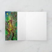 GREEN FAIRY Happy Kerstwijn Feestdagen Kaart (Binnen)