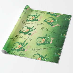 Green Fairy laat je ziel oplichten als een fee Cadeaupapier