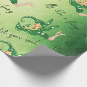 Green Fairy laat je ziel oplichten als een fee Cadeaupapier (Hoek)