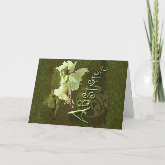 Green Fairy Splashy Collage III Kaart (Voorkant)