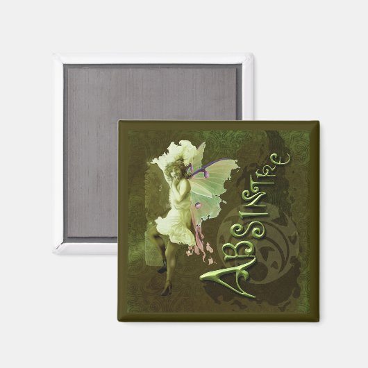 Green Fairy Splashy Collage III Magneet (Voorkant / Achterkant)
