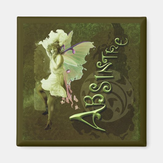 Green Fairy Splashy Collage III Magneet (Voorkant)