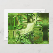 Green Fairy Splashy Collage IV Briefkaart (Voorkant / Achterkant)