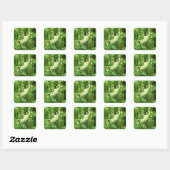 Green Fairy Splashy Collage IV Vierkante Sticker (Vel)
