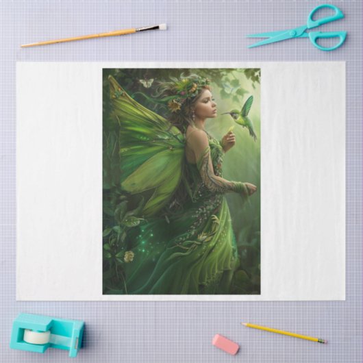 Green Fairy Tissuepapier (Craft)