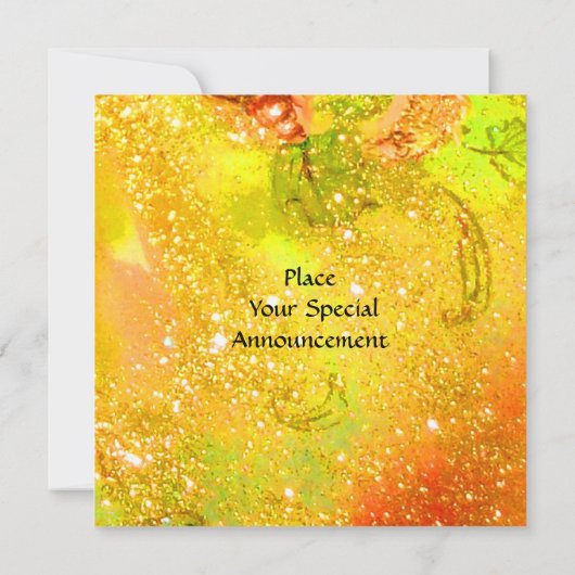 GREEN FAIRY yellow blue Silver Kaart (Achterkant)