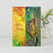 GREEN FAIRY yellow blue Silver Kaart (Staand voorkant)