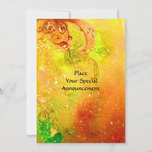 GREEN FAIRY yellow blue Silver Kaart (Achterkant)