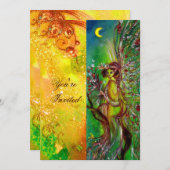 GREEN FAIRY yellow blue Silver Kaart (Voorkant / Achterkant)