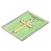 Green Faith Cross Bijbels Journal Notitieboek (Linkerzijde)