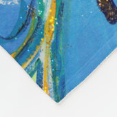 Green Faith Guardian Angel Chemo Blanket Fleece Deken (Hoek)