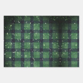 Green family christmas wallpaper inpakpapier vel (Voorkant 3)