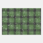 Green family christmas wallpaper inpakpapier vel (Voorkant)