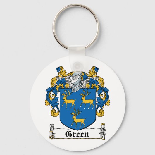 Green Family Crest Sleutelhanger (Voorkant)