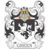Green Family Crest Sticker (Voorkant)