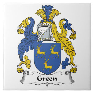 Green Family Crest Tegeltje