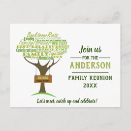 Green Family Reunion Save the Date Briefkaart