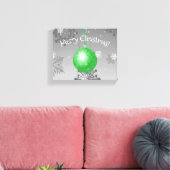Green Fancy kerstsiercanvas afdrukken (Insitu (Woonkamer))