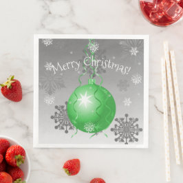 Green Fancy kerstsierpapier Napkin Servet