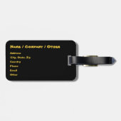 Green Fantasy Dragon Bagagelabel (Achterkant horizontaal)