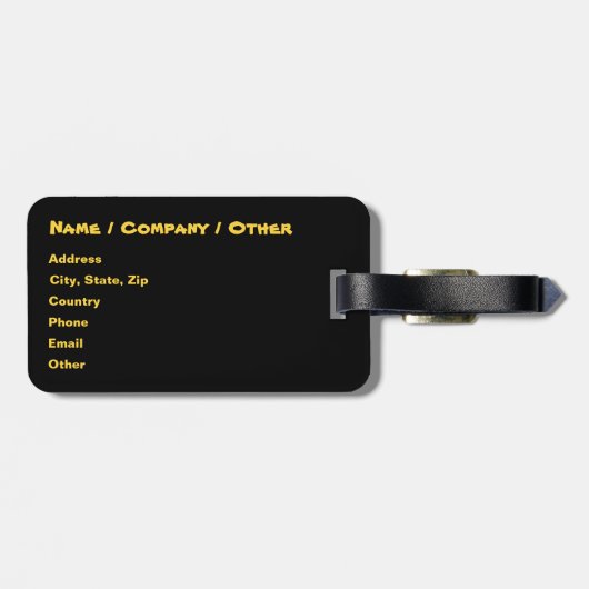 Green Fantasy Dragon Bagagelabel (Achterkant horizontaal)