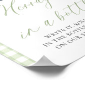 Green Farmers Market bericht in een flessenbord Poster (Hoek)