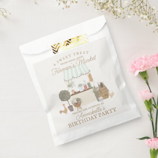 Green Farmers Market Boerderij Verjaardagsfeest Bedankzakje (Gezegeld)