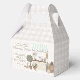 Green Farmers Market Boerderij Verse Baby shower Bedankdoosjes