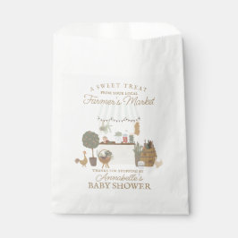 Green Farmers Market Boerderij Verse Baby shower Bedankzakje