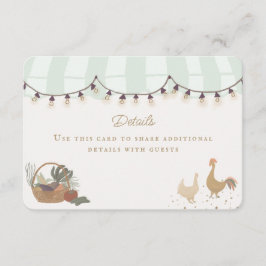 Green Farmers Market Boerderij Verse details Invoe Informatiekaartje