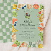 Green Farmers Market Organic Farm Fresh Birthday Kaart