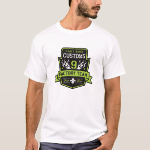 Green Fast Bike Customs Factory T-shirt