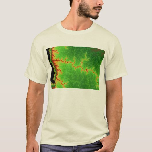 Green Fault Line T-Shirt (Voorkant)