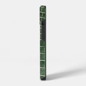 Green Faux Crocodile iPhone Hoesje (Linkerkant)